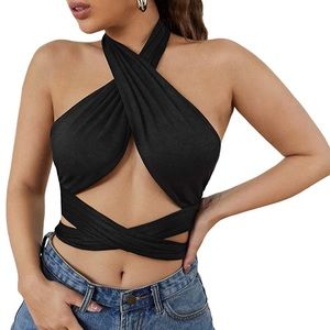 Cutout Halter Top